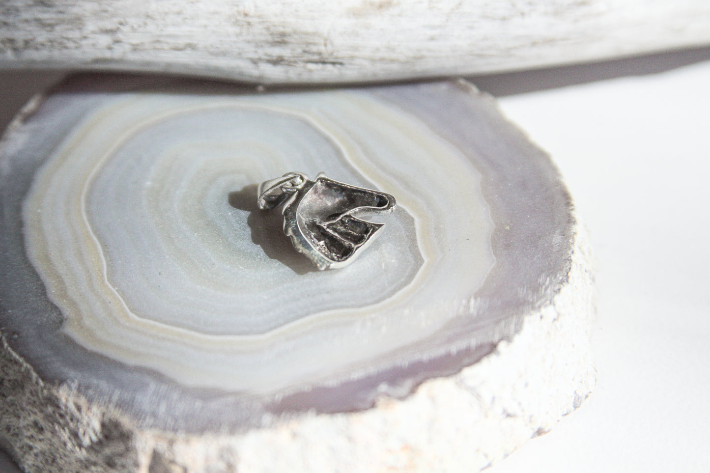 .925 Sterling Silver Horse Head Pendant