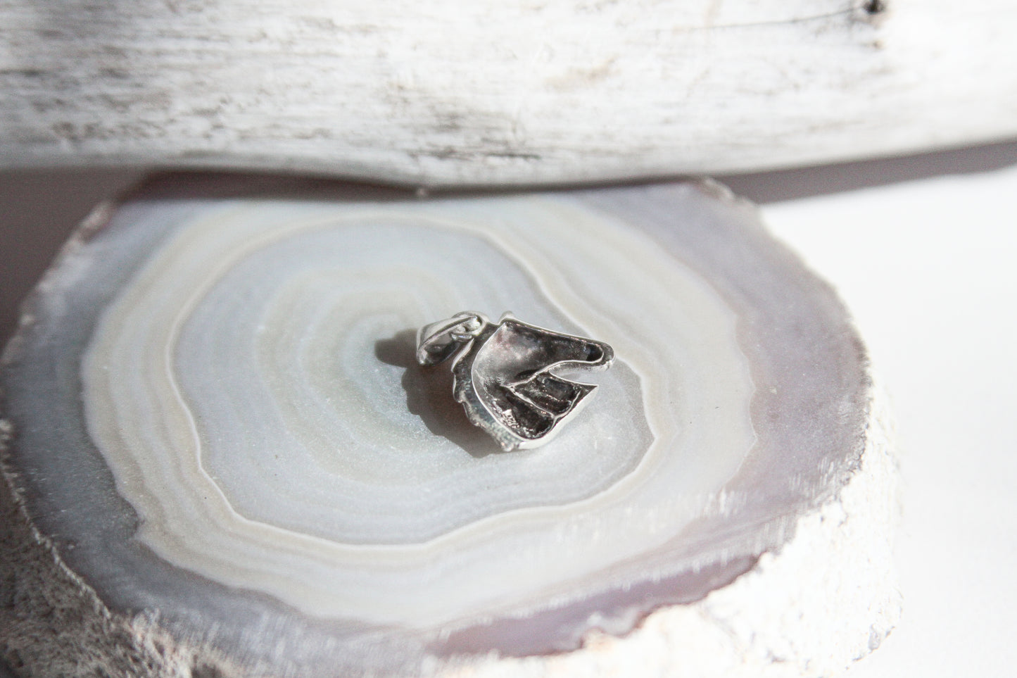 .925 Sterling Silver Horse Head Pendant