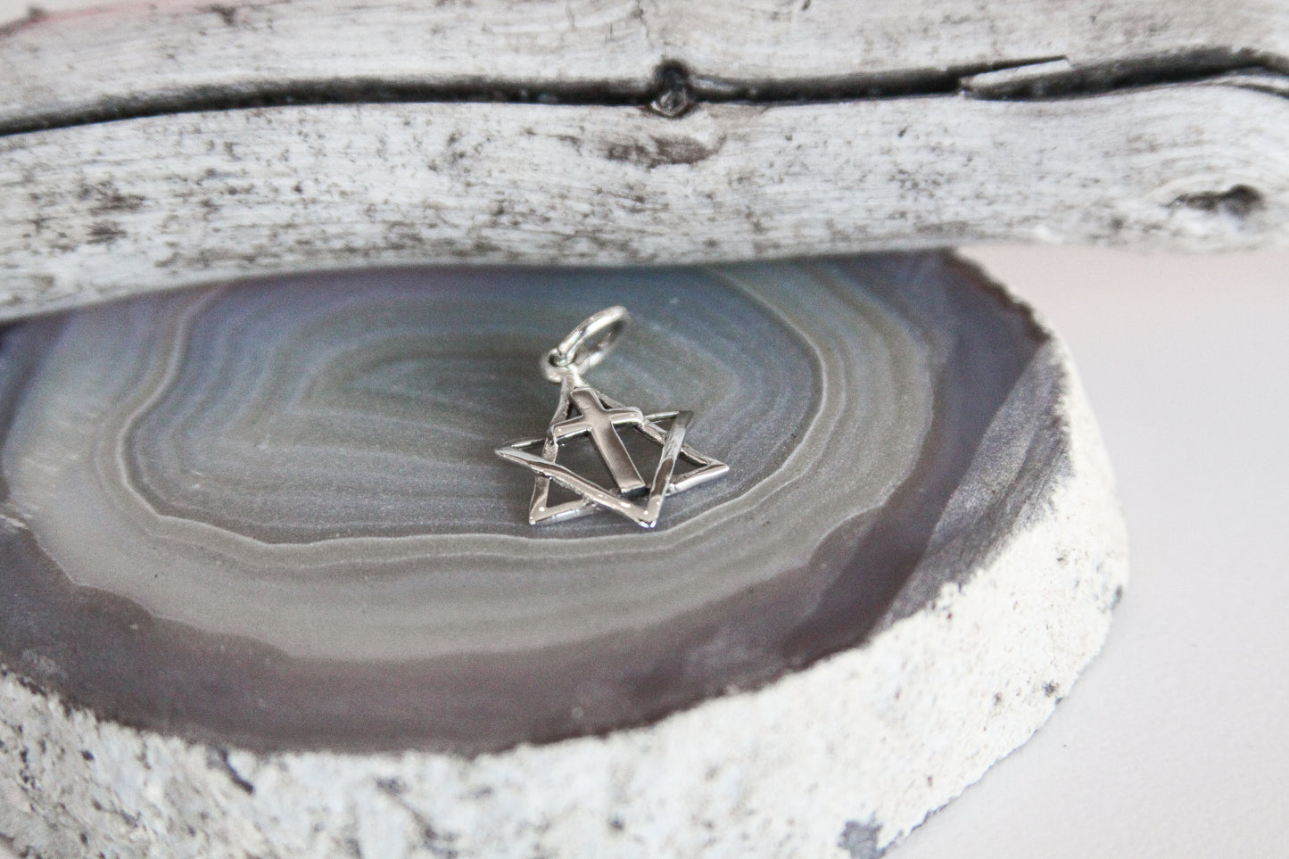 .925 Sterling Silver Jews for Jesus Jewish Star of David Pendant