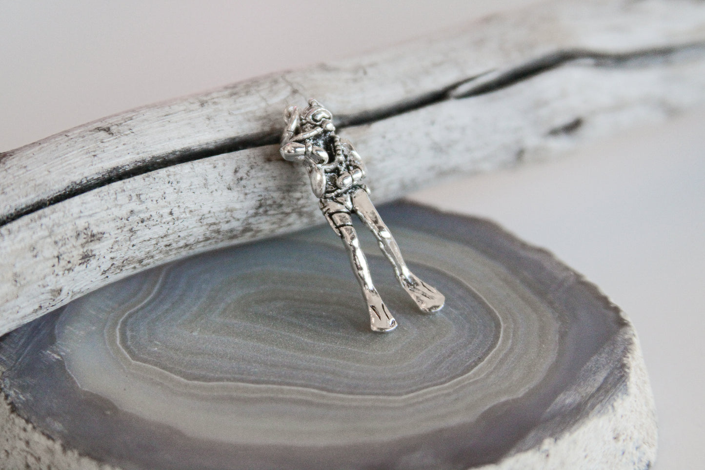 .925 Sterling Silver Scuba Diver Nautical Pendant