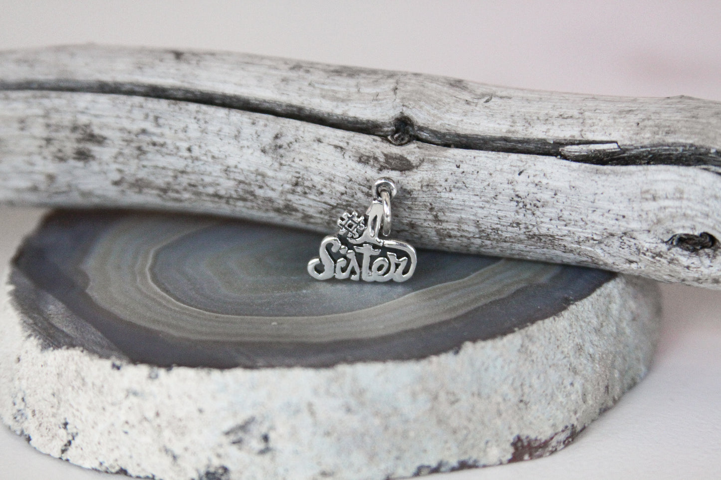 .925 Sterling Silver “#1 Sister” Pendant