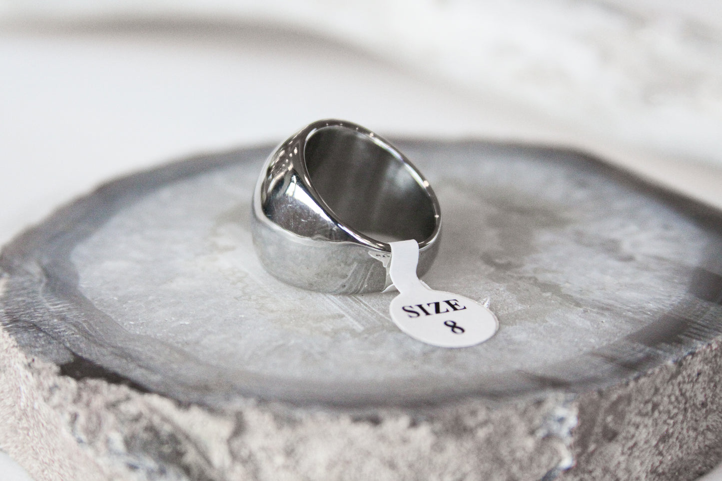 Dome-Shaped Stainless Steel Ring