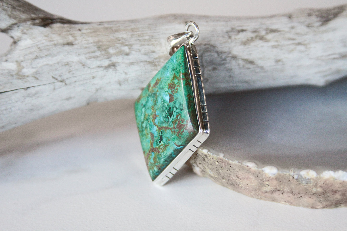 Chrysocolla Gemstone .925 Sterling Silver