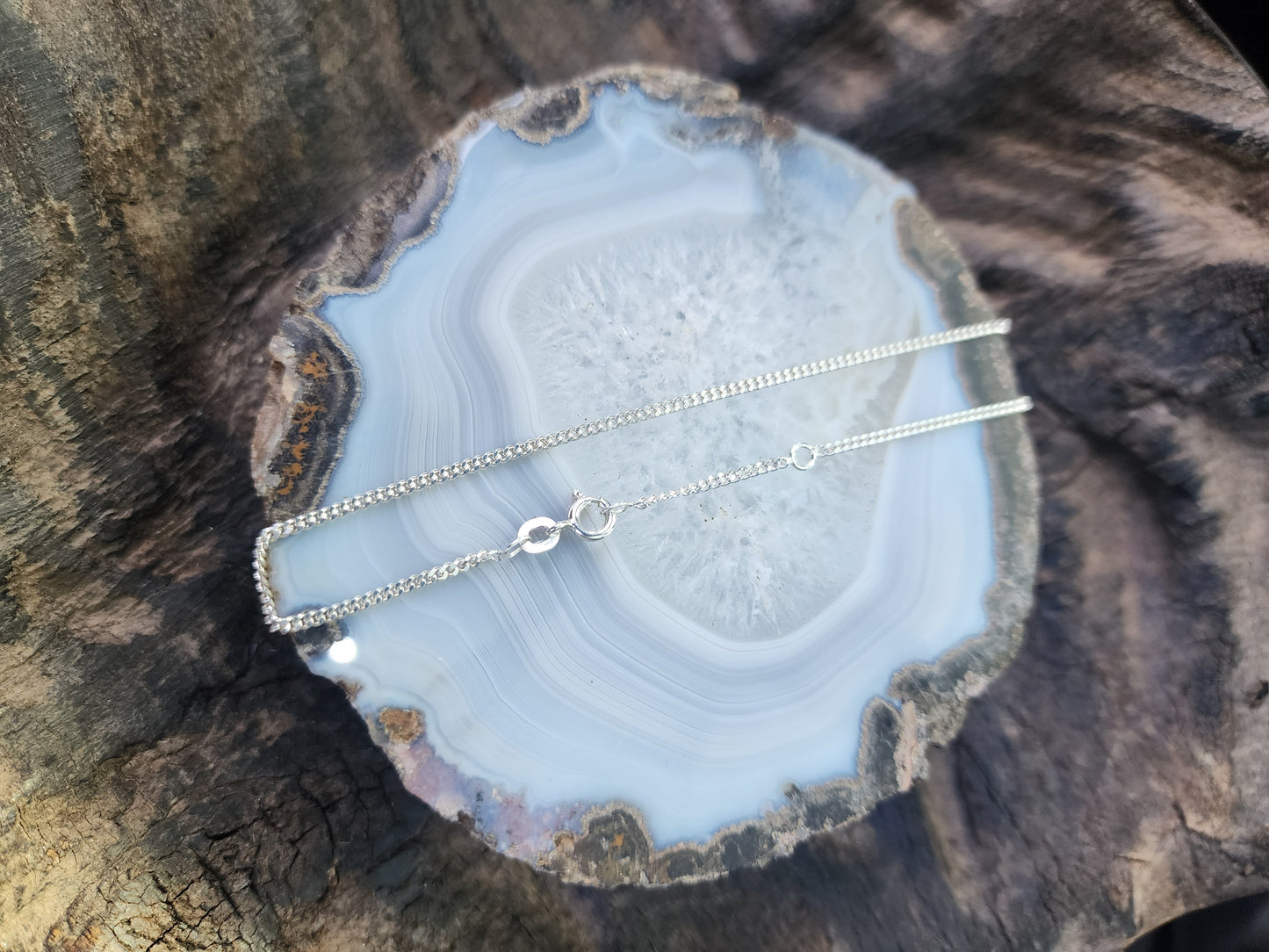 .925 Sterling Silver Cuban-link Adjustable Ankle Bracelet