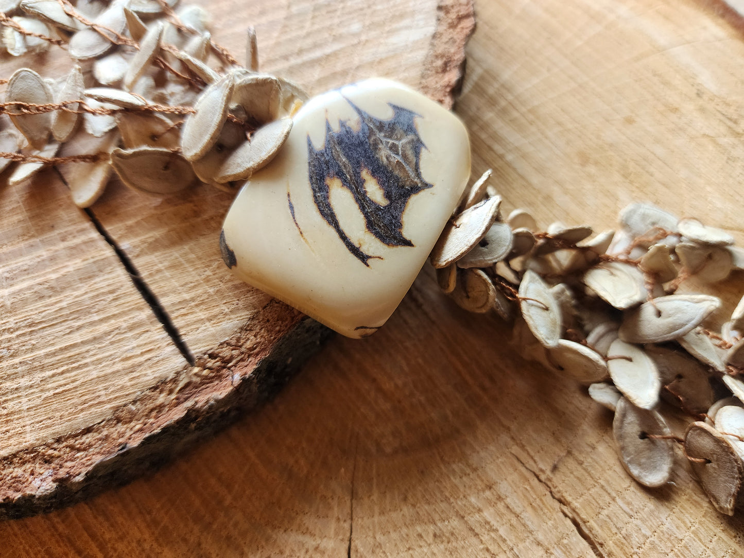 Natural Nutseed Tagua Necklace