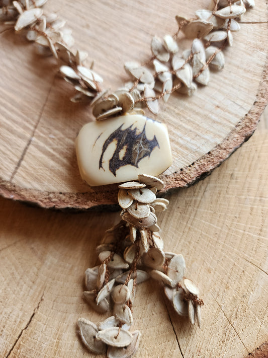 Natural Nutseed Tagua Necklace