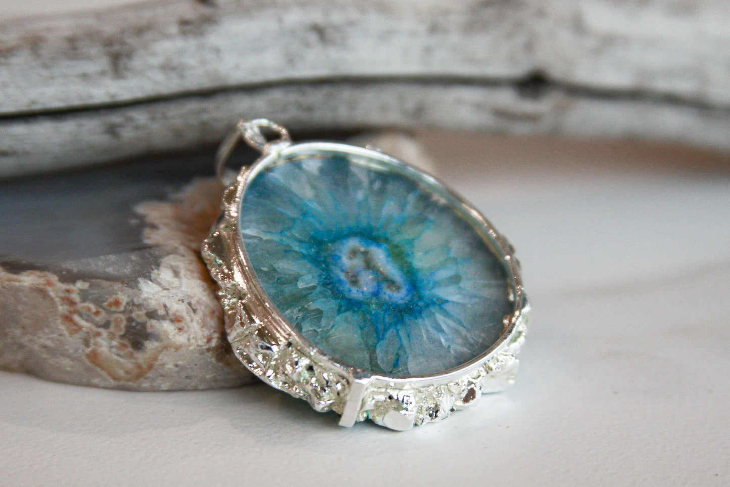 Blue Starburst Pendant