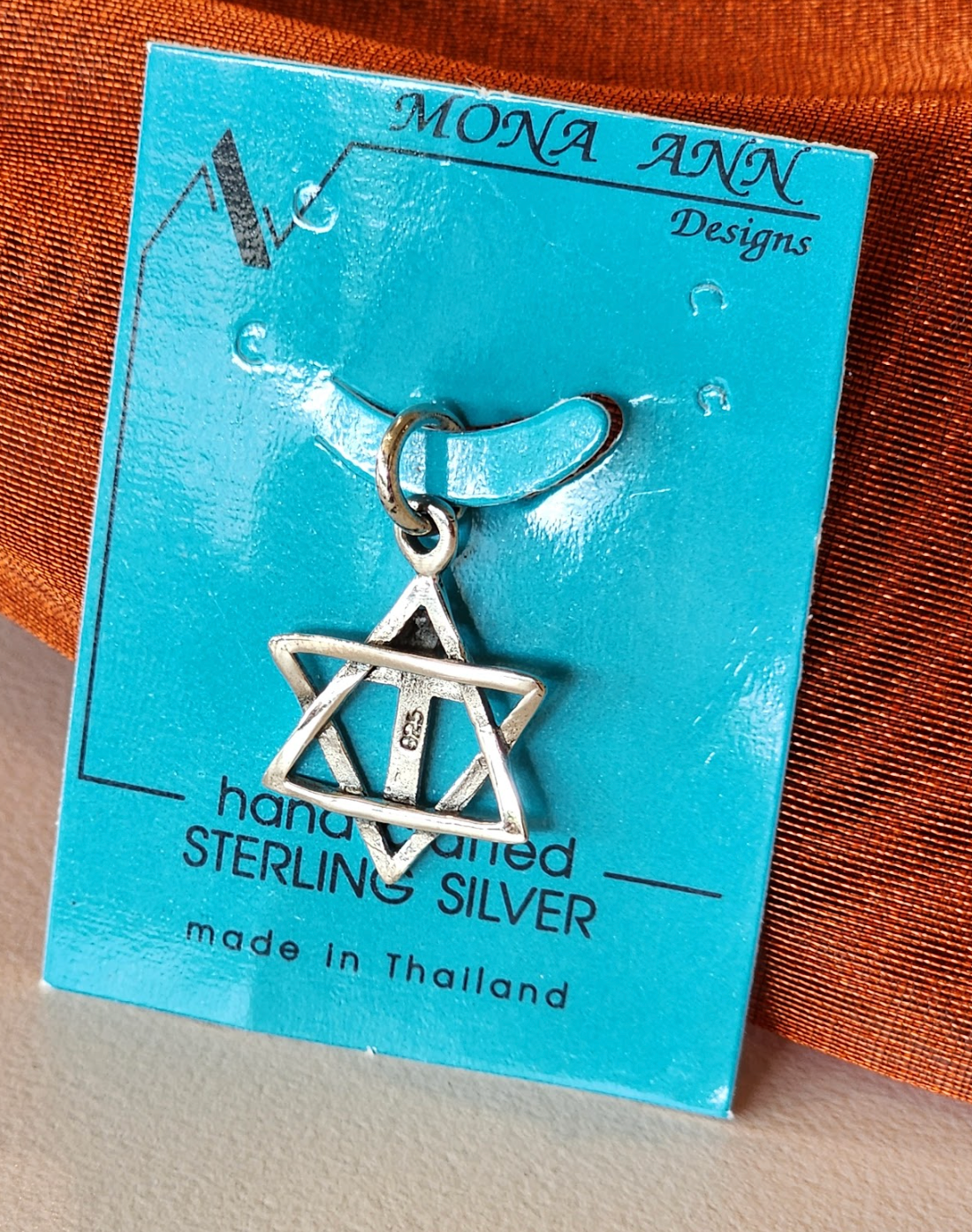 .925 Sterling Silver Jews for Jesus Jewish Star of David Pendant
