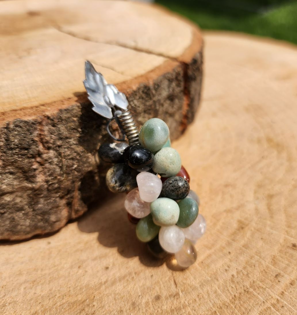 Multi-Gemstone Cluster Pendant