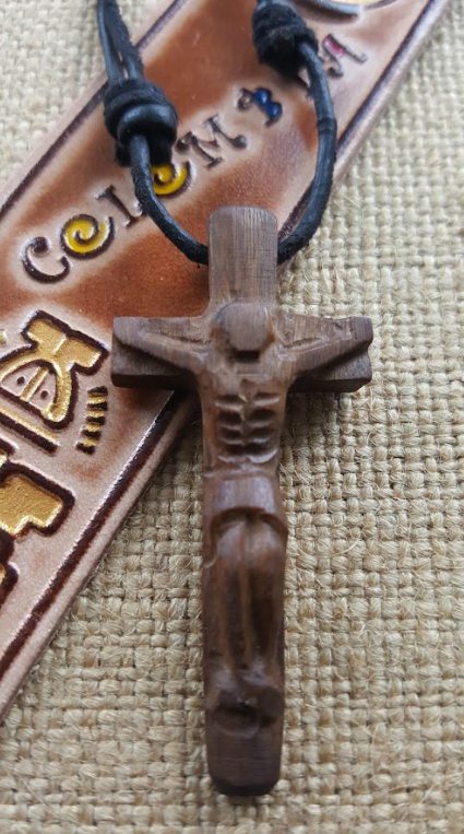 Handcrafted Wood Cross Necklace