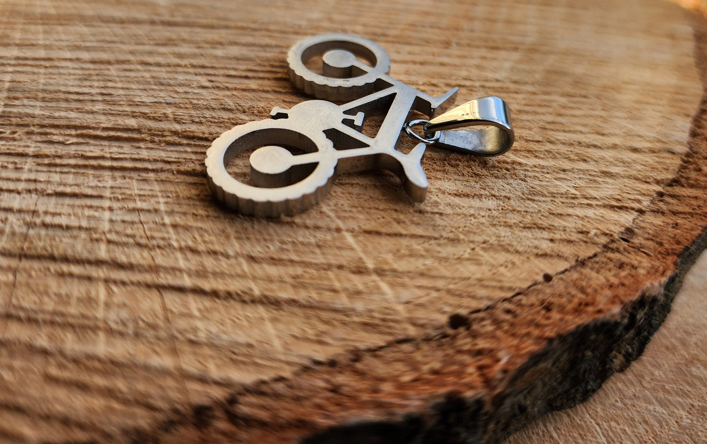 Stainless Steel Bicycle Pendant