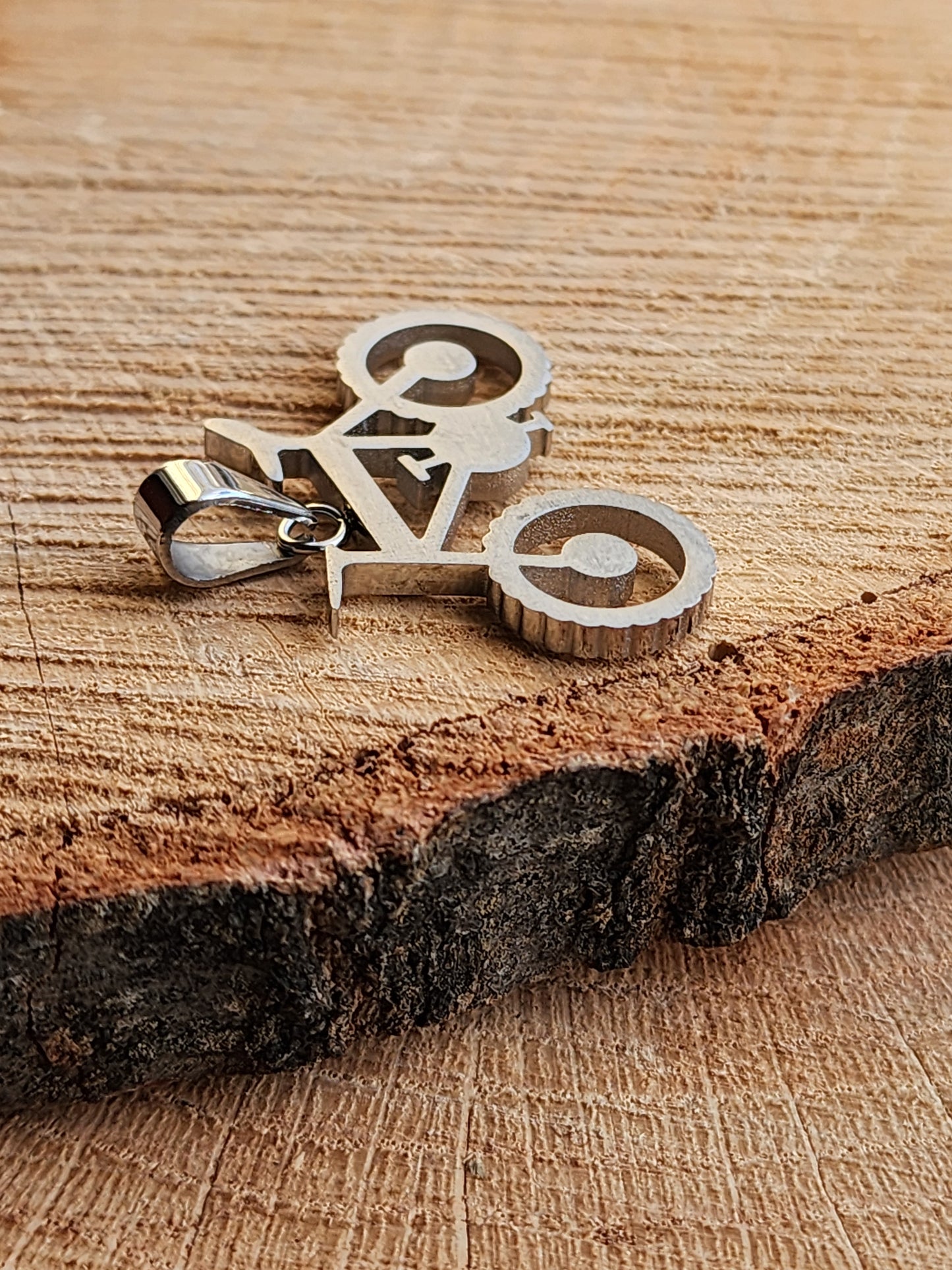 Stainless Steel Bicycle Pendant