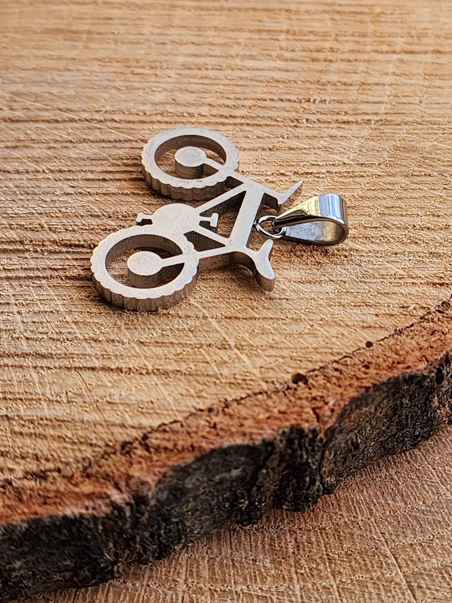 Stainless Steel Bicycle Pendant