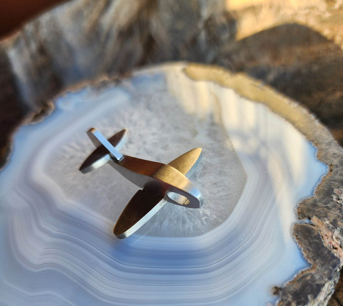 Airplane Jet Pendant Stainless Steel