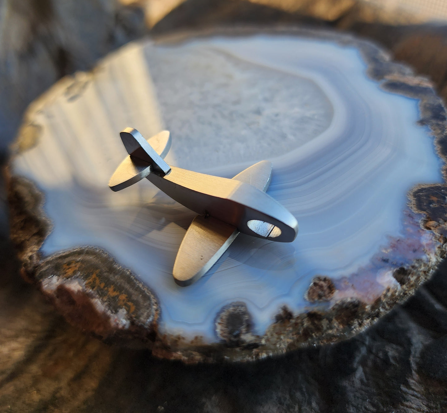 Airplane Jet Pendant Stainless Steel