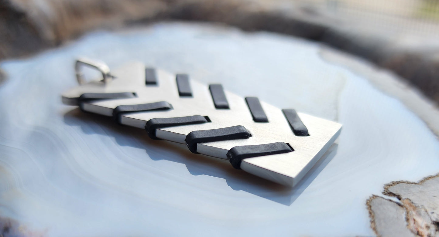 Men’s Streamline Stainless Steel Pendant