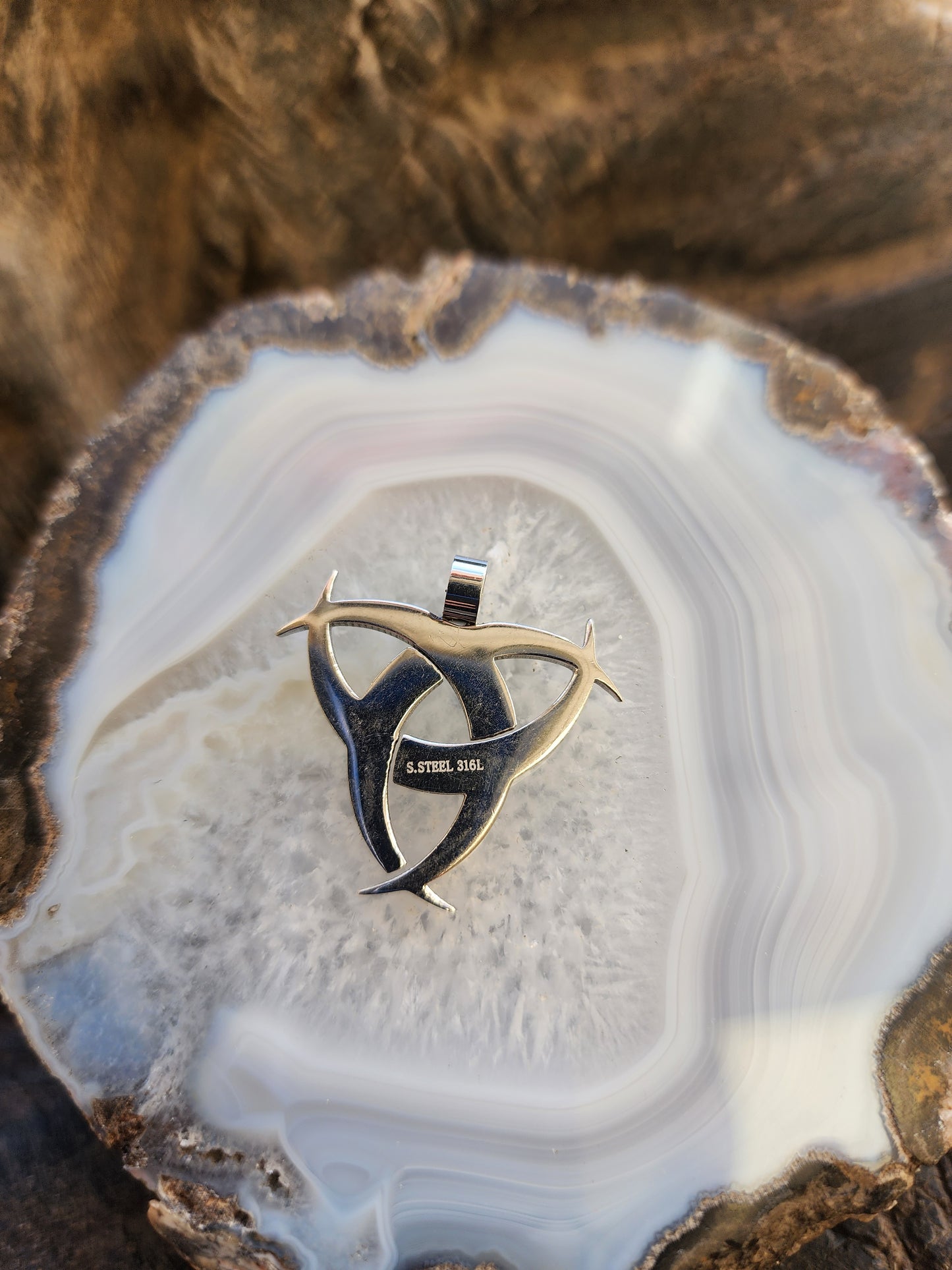 Nordic Viking Triple Horn of Odin Pendant