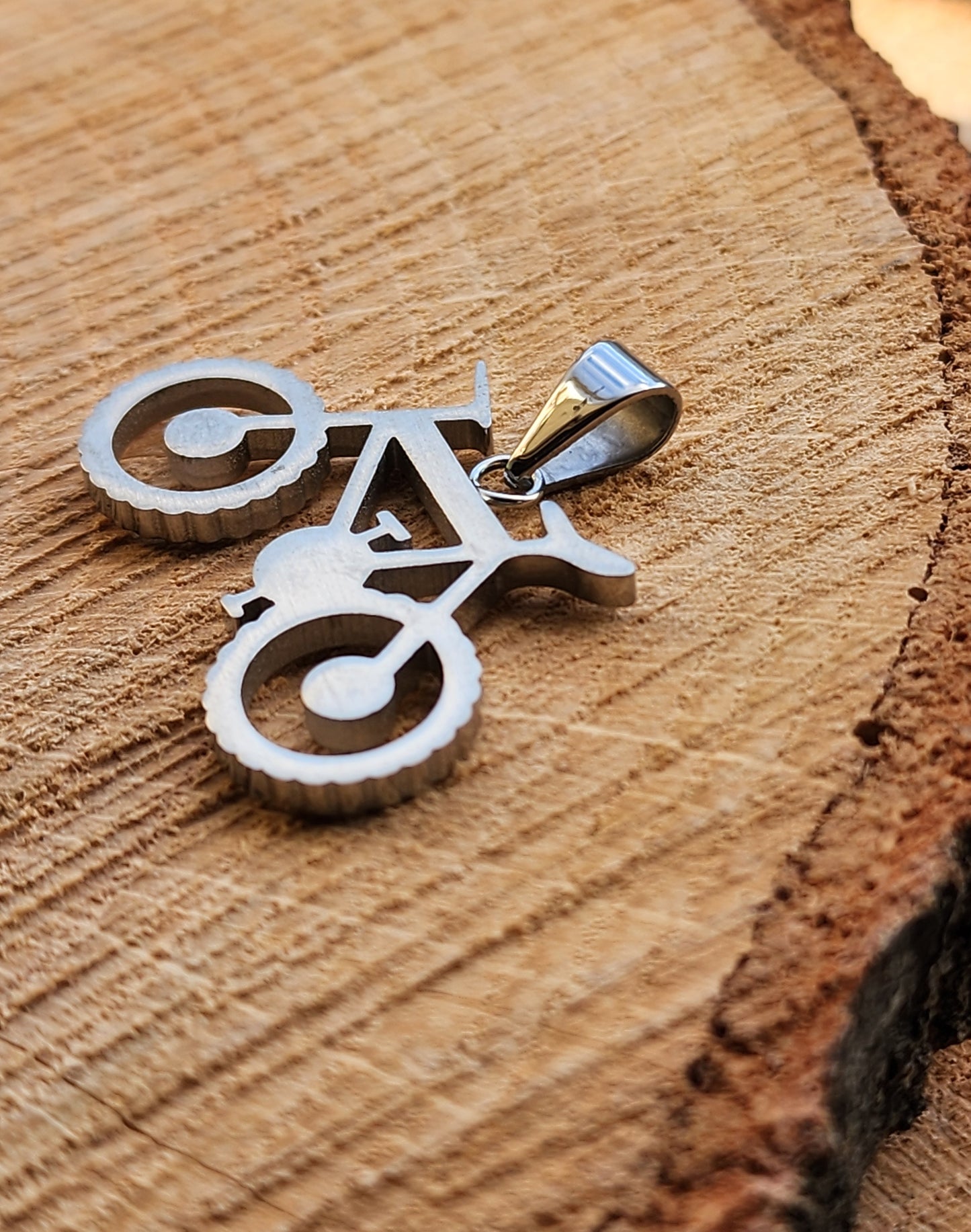 Stainless Steel Bicycle Pendant