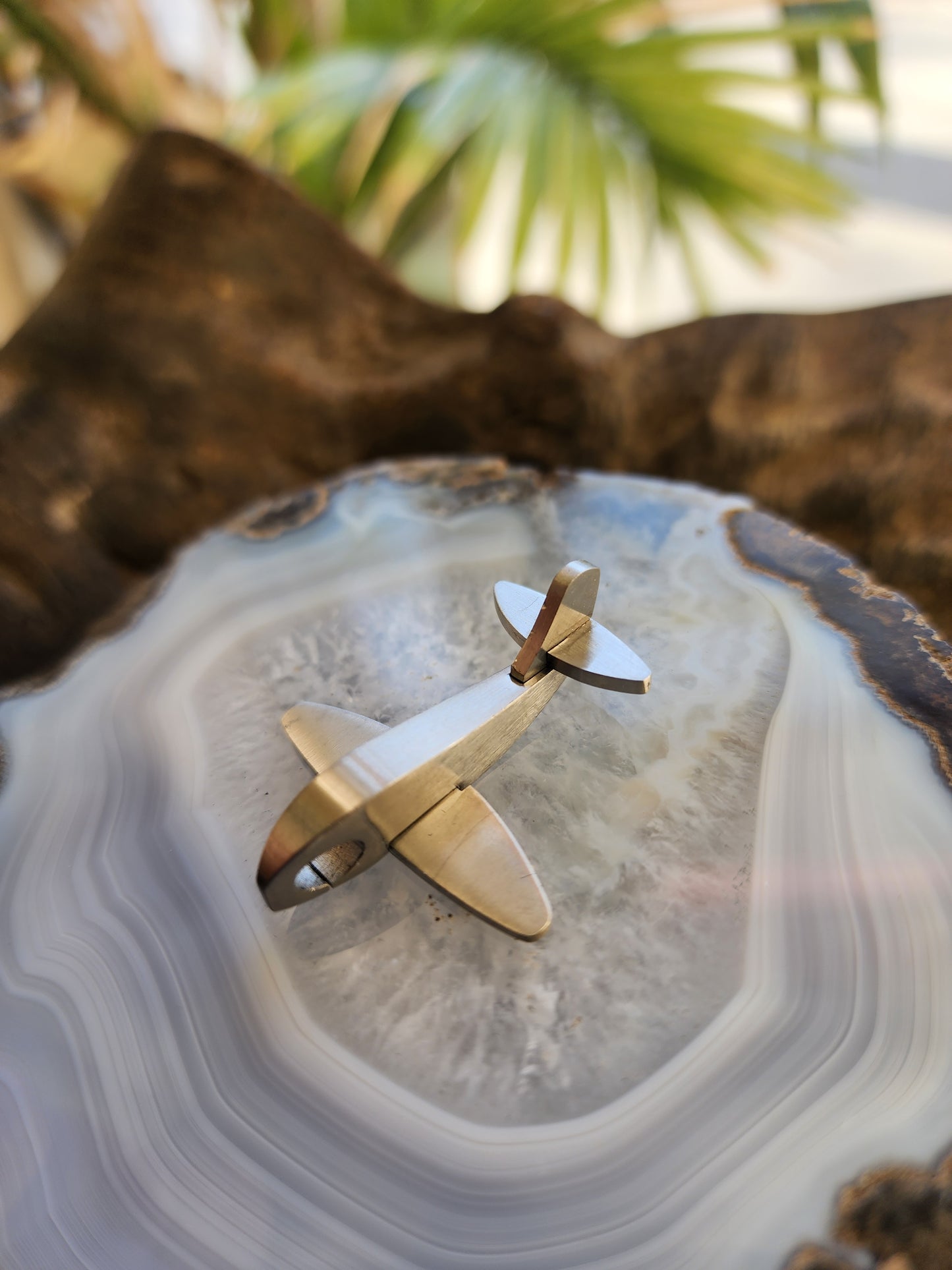 Airplane Jet Pendant Stainless Steel