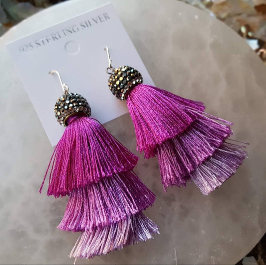Tassel Drop Fashion Earrings (2 available colors)
